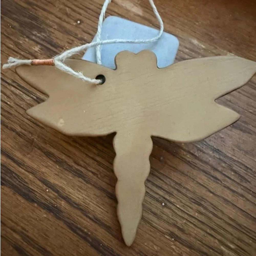 Blue Ceramic Dragonfly Wall Decor
